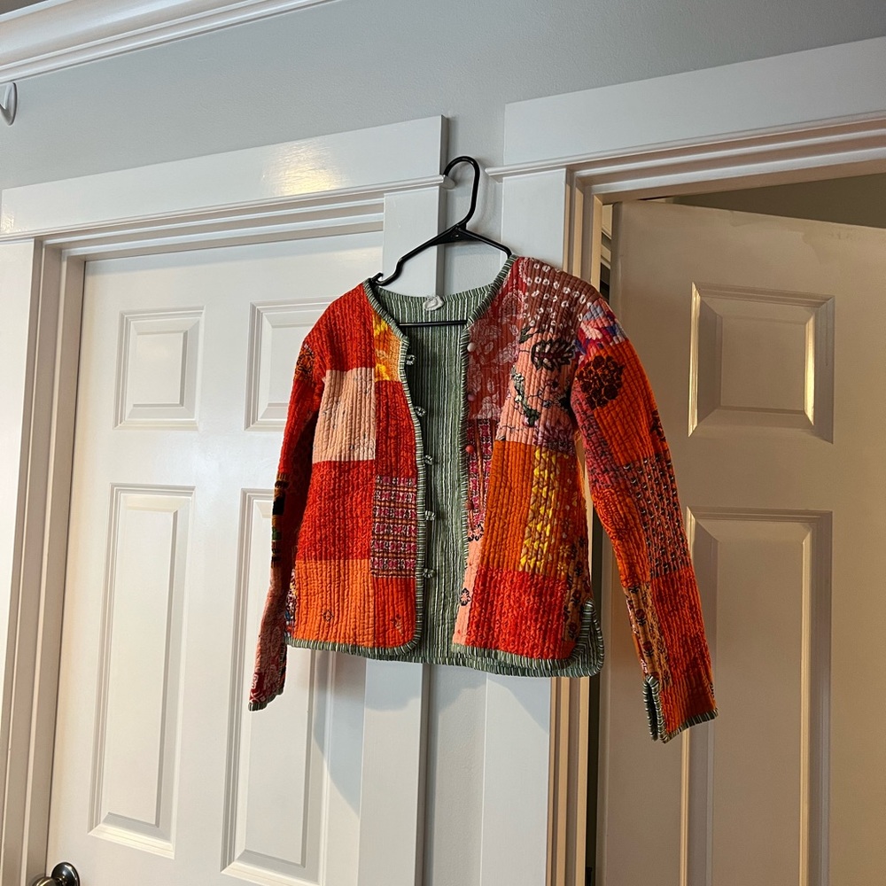 Cotton Patchwork Quilted Jacket - image 1